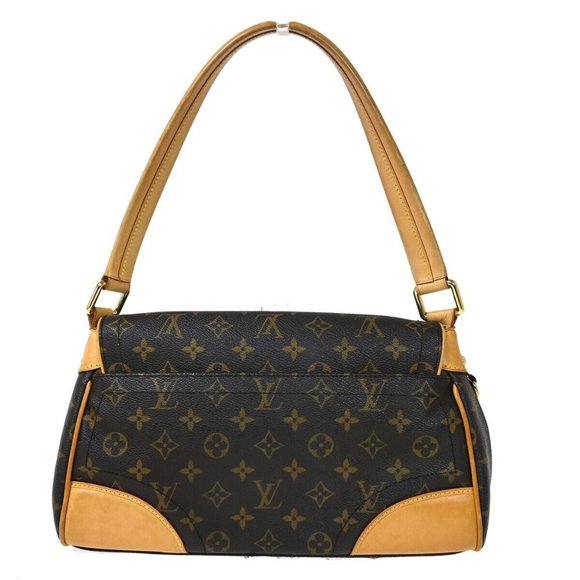 LOUIS VUITTON Logo Beverly MM Shoulder Bag Monogram Leather - Picture 7 of 13